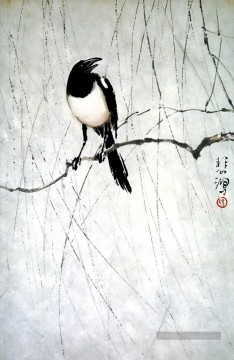  ancienne - XU Beihong oiseau vieille Chine à l’encre